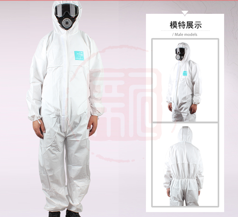 江门微护佳MG2000 WH20-B-99-157-02 白色标准型有帽连体防护服