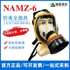 河南NAMZ-6防毒全面罩 防毒面具 可配长管或滤毒罐